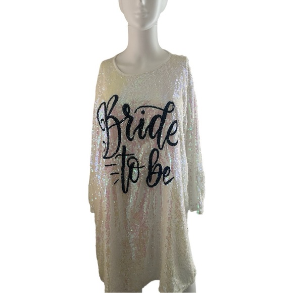 Tops - Bride to be sequins top